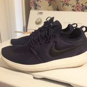 Dark blue men's sport shoes